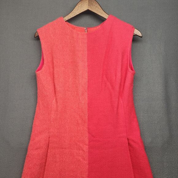 Countess Ebba Von Eckermann Vtg 60s Dress Womens Wool Pink Sweden Tagged 16 - Picture 14 of 16